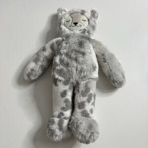 SLUMBERKINS Shine Bright Lynx Grey White Stuffed Animal